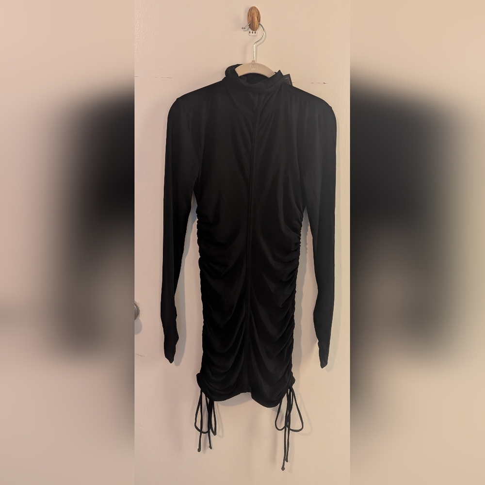NWT Michael Costello X Revolve Black Rayon Dress